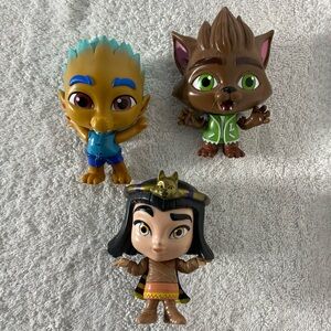 5/$35 Netflix Super Monsters Figures Spike Gong Lobo Howler Cleo Graves 3Pcs